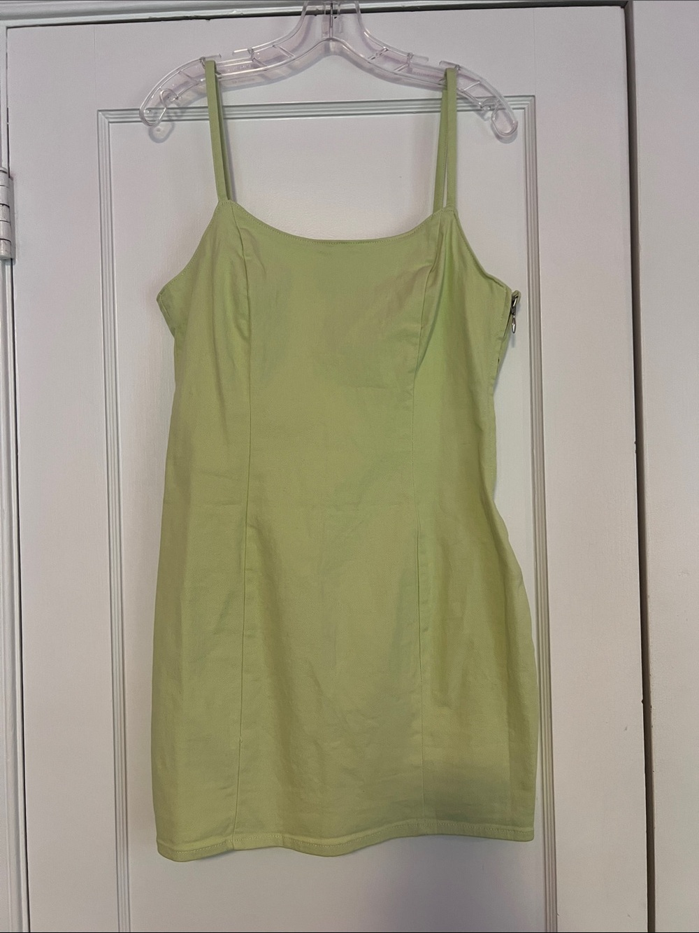 NWT- Divided by H&M Lime Green Spaghetti Strap Mini Dress